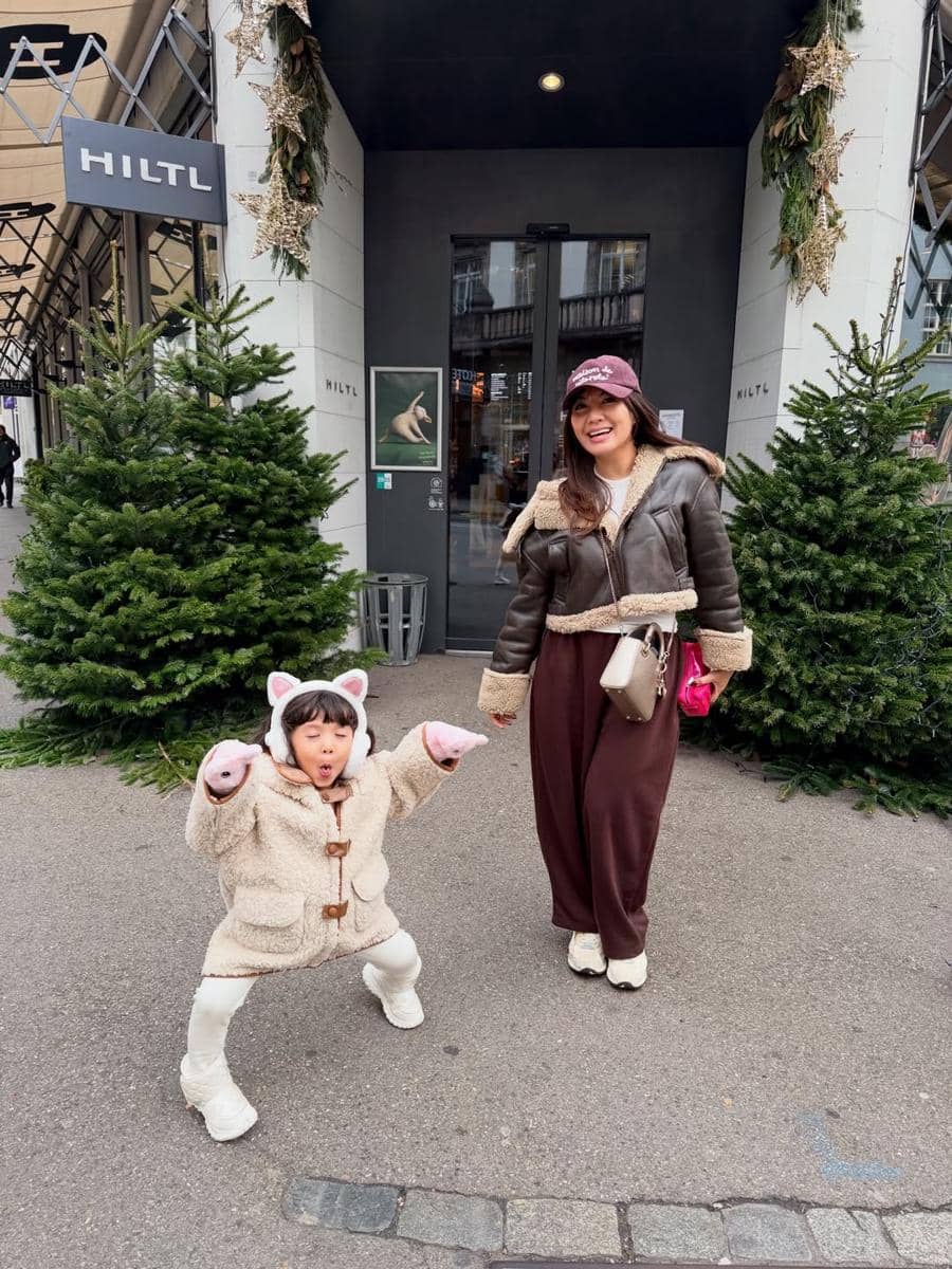 Keluarga Arief Muhammad liburan akhir tahun ke Switzerland