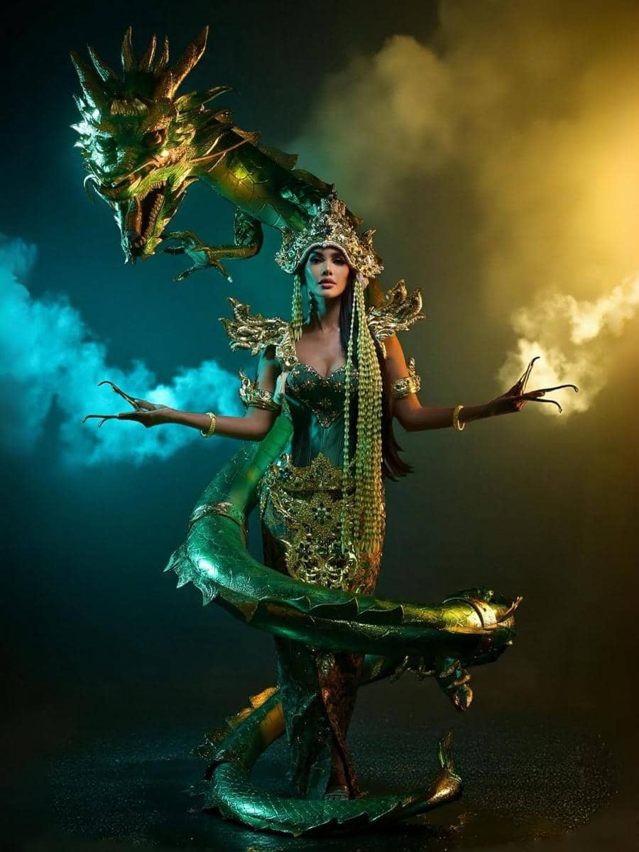 Potret National Costume Miss Grand Indonesia 2025, Vina Sitorus