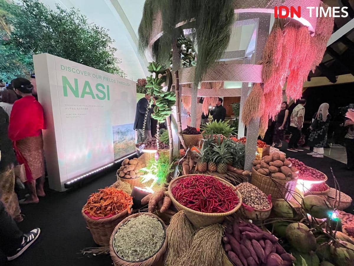 Potret pameran kuliner di Festival Budaya dan Kuliner Jejak Rasa, TMII, Jakarta Timur