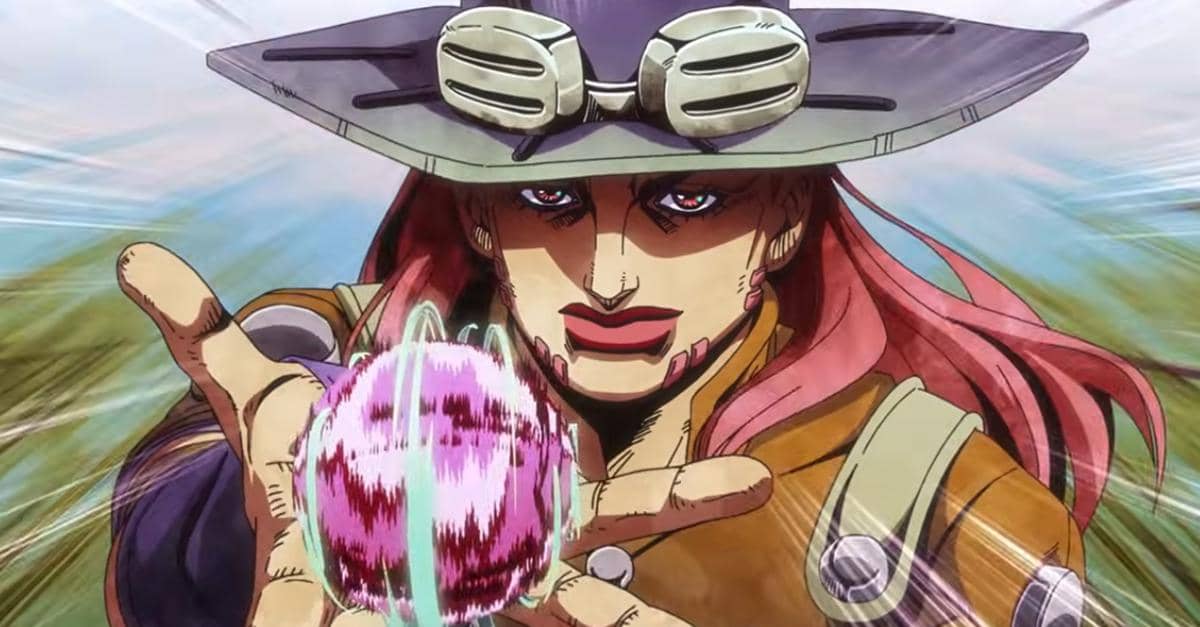 Gyro memakai Spin saat balapan - Steel Ball Run