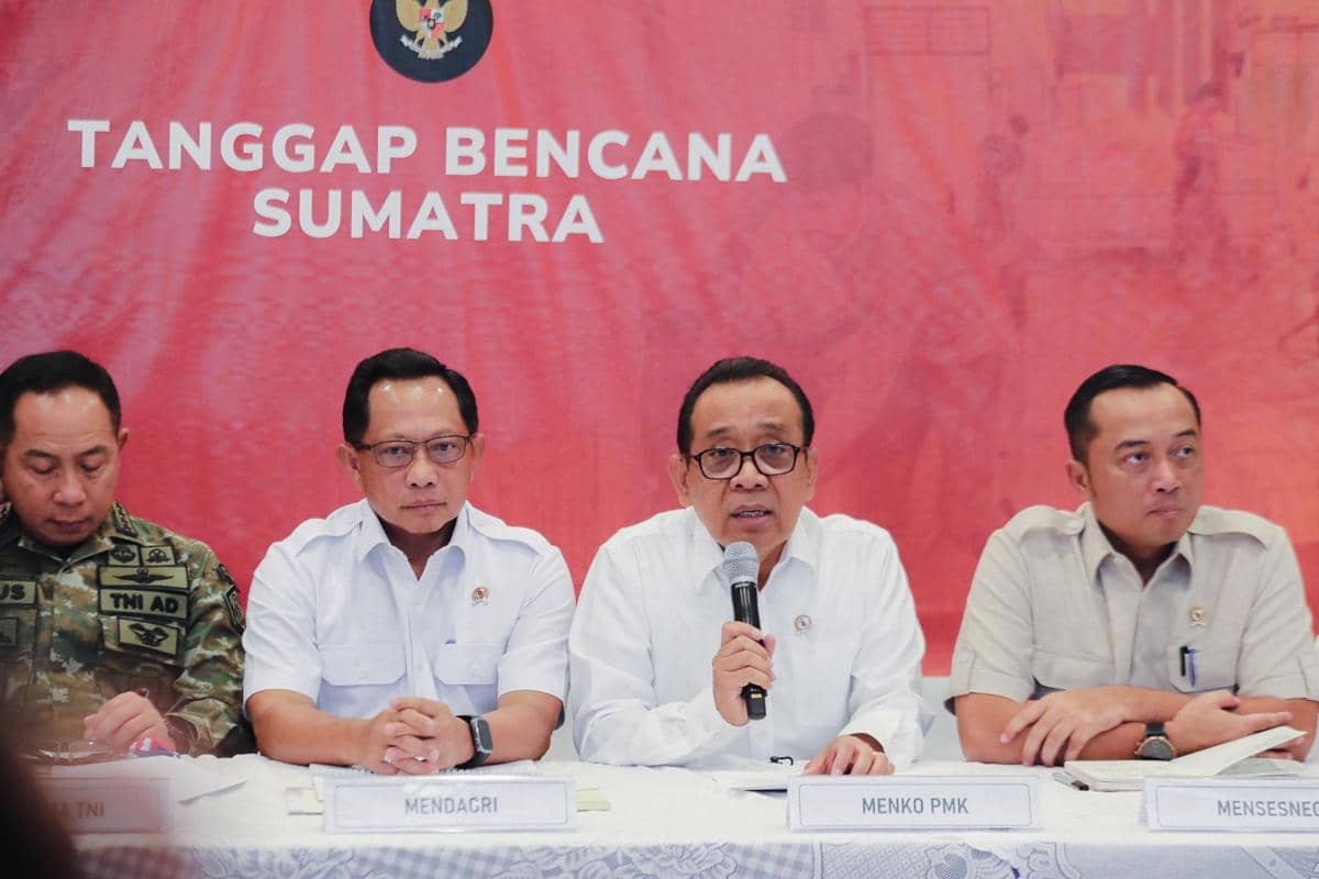 Menko PMK, Bencana Sumatra