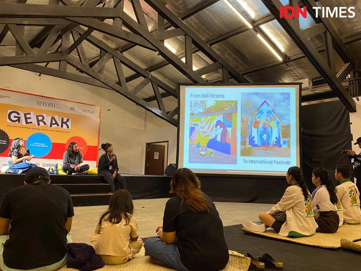 Yessi menunjukkan karya muralnya dari lokal ke kancah internasional.