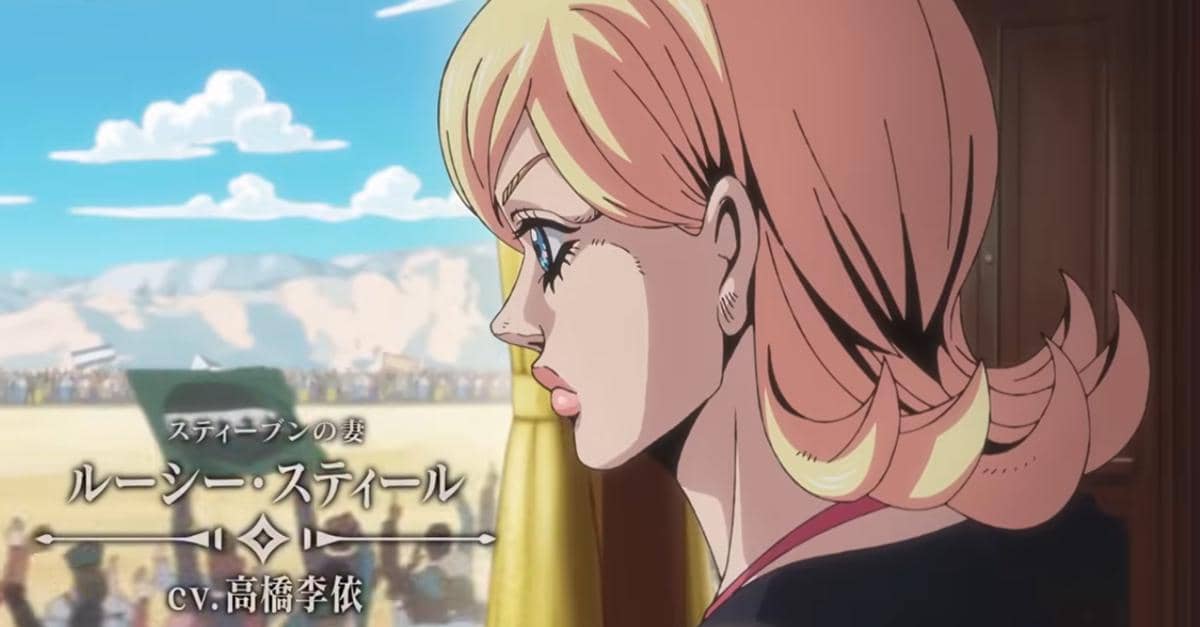 Lucy menonton pertandingan pertama Steel Ball Run