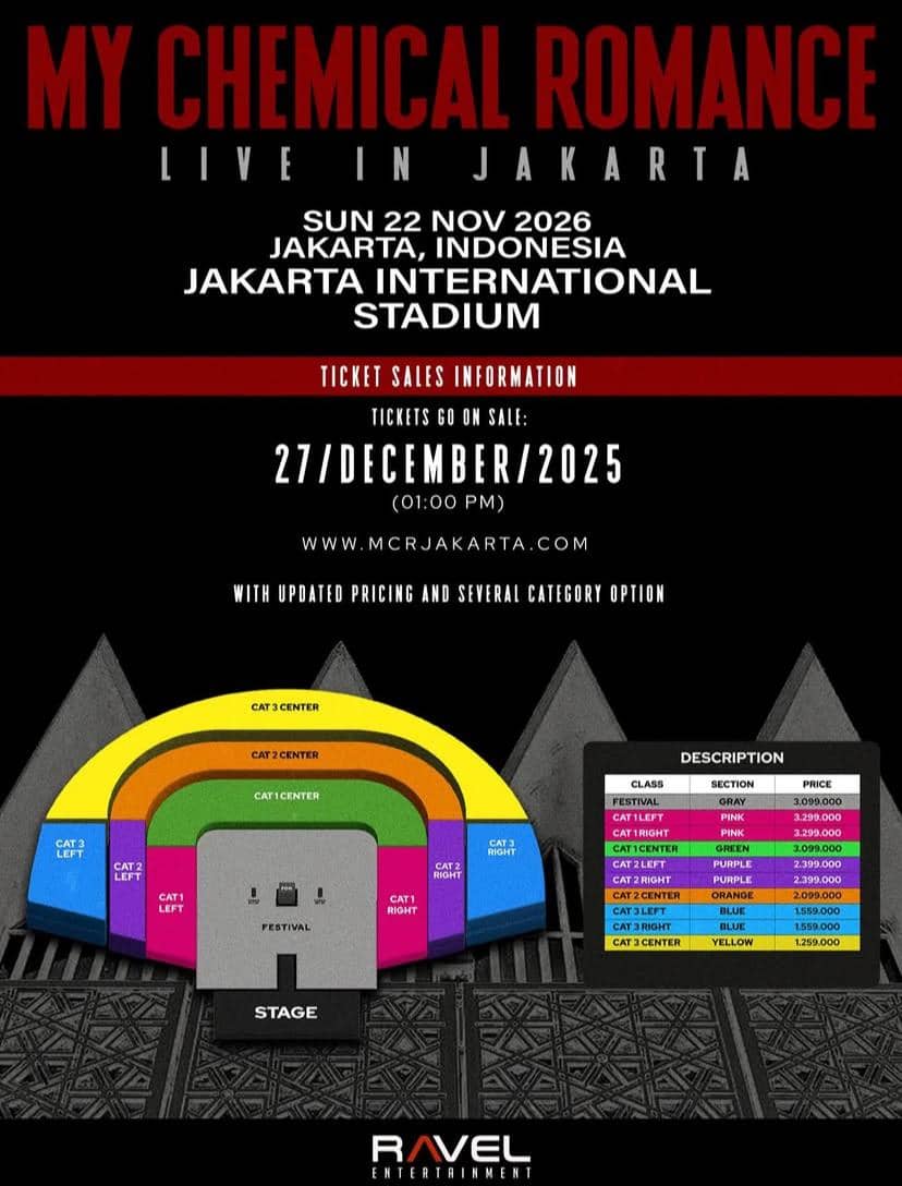 My Chemical Romance batal tampil di Hammersonic Festival