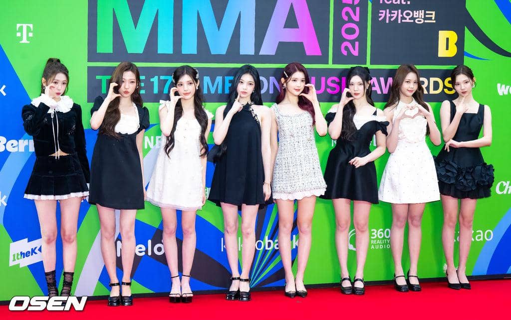 potret Hearts2Hearts di Melon Music Awards 2025 (dok. OSEN)