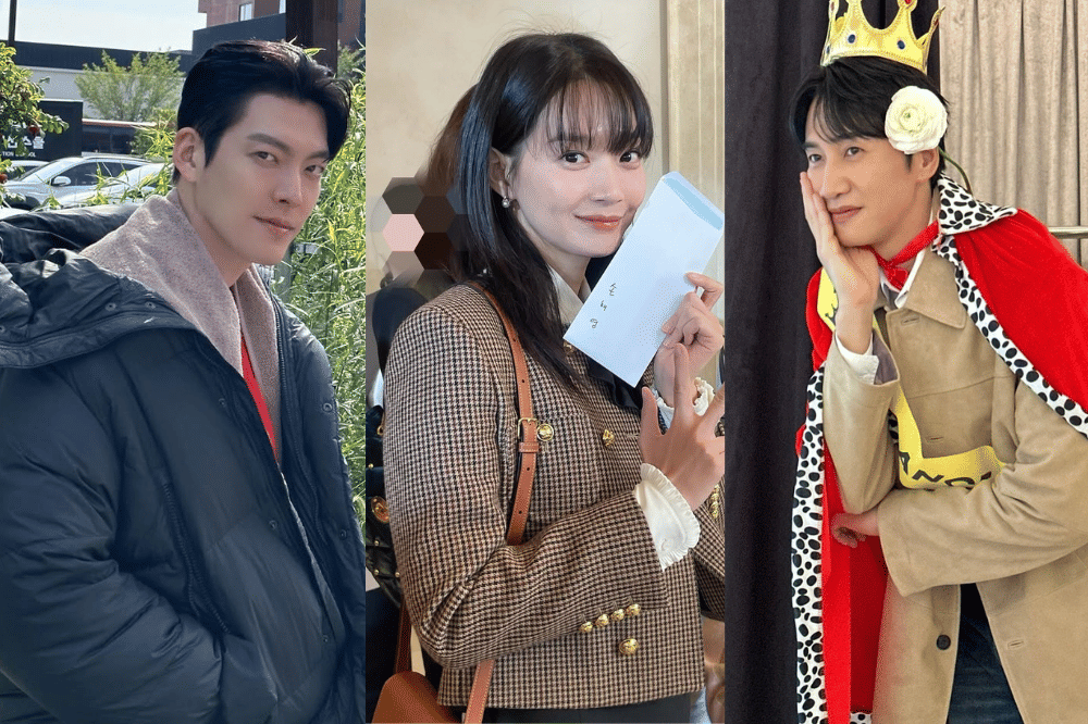 Kolase potret Kim Woo Bin dan Shin Min Ah bersama Lee Kwang Soo