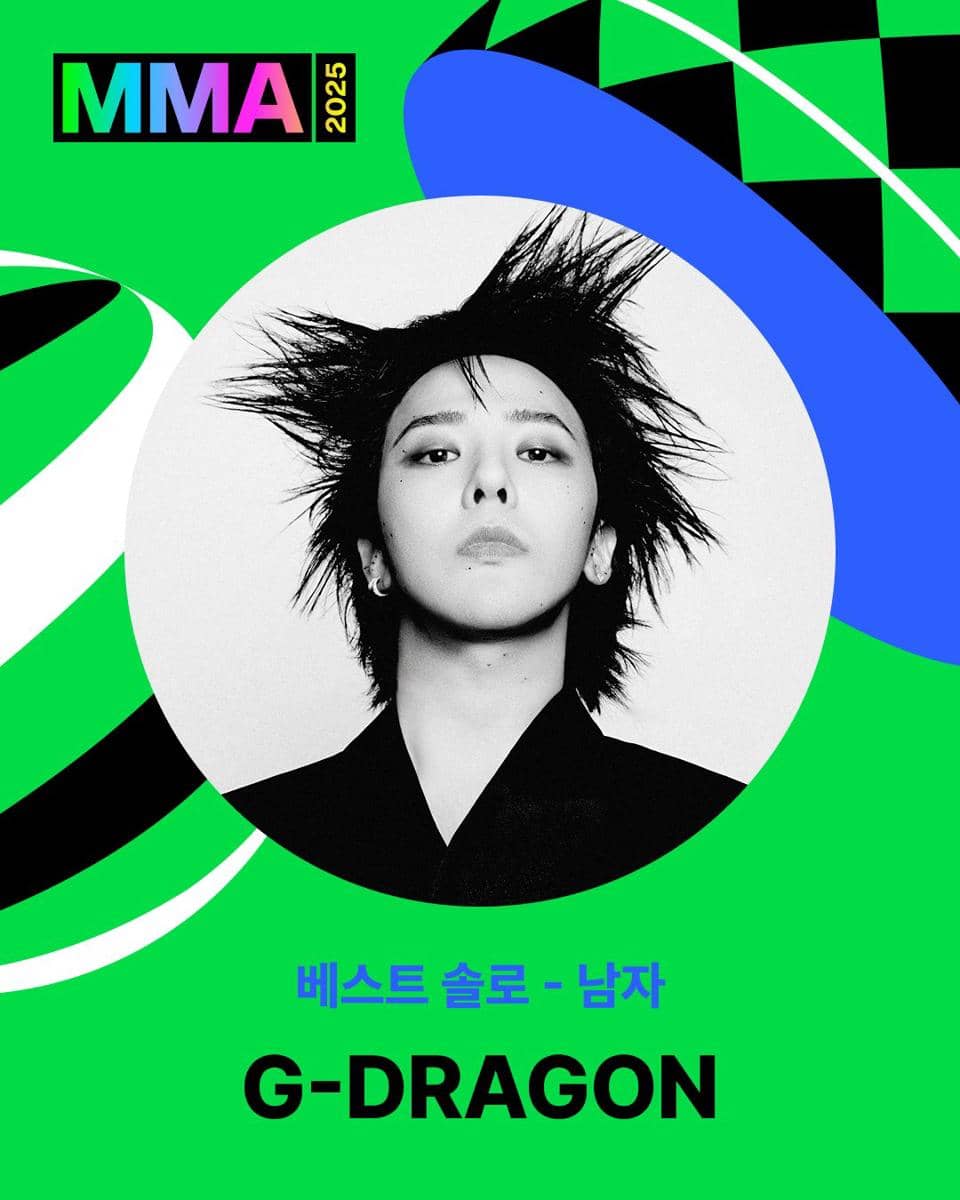 poster pemenang Best Solo Male G-Dragon