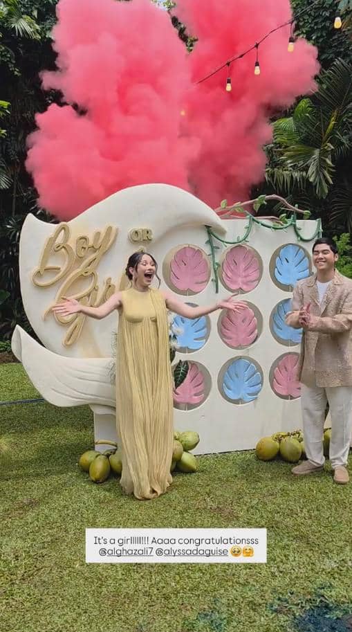 Artis di Pesta Gender Reveal Alyssa Daguise (instagram.com/syifahadju)