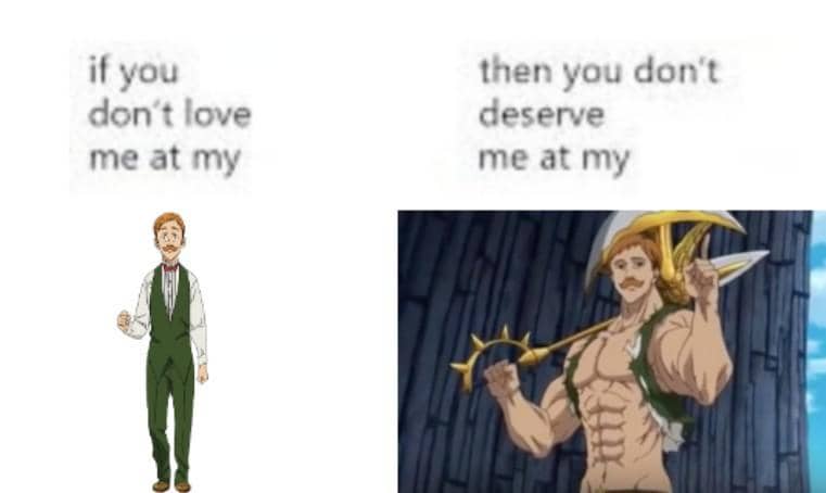 meme anime tentang kumis