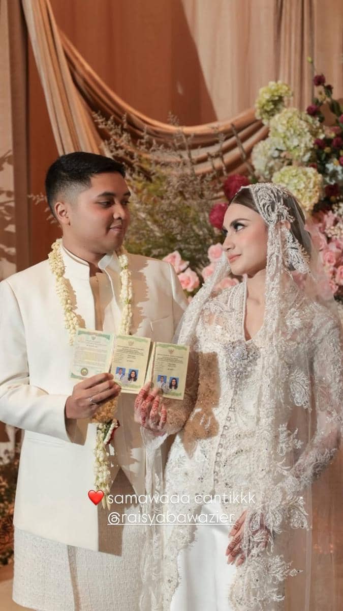 Raisya Bawazier menikah (instagram.com/raisyabawazier)