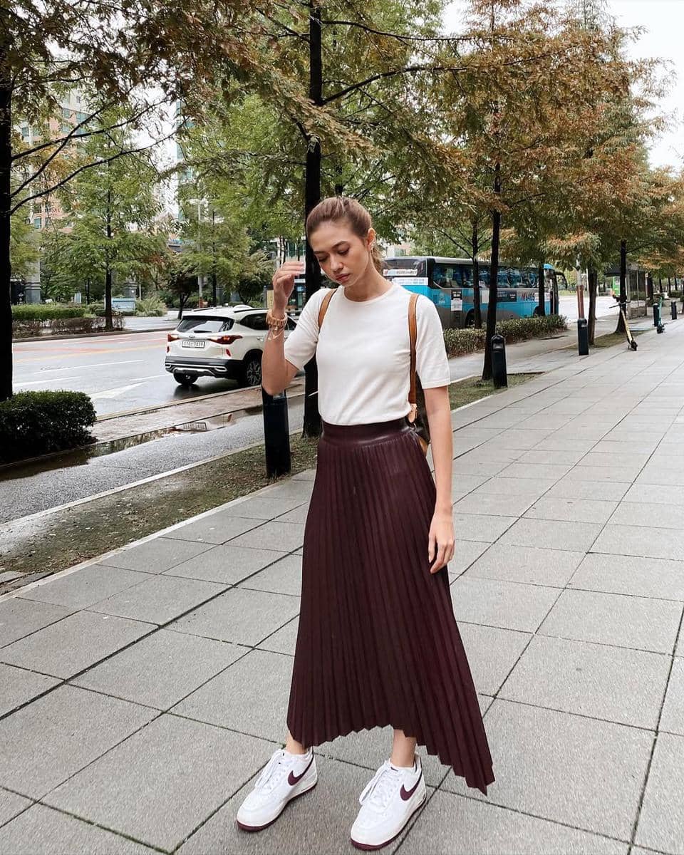 ide OOTD smart casual buat ngantor ala Yuki Kato