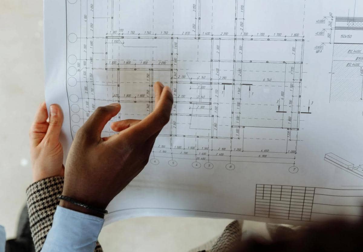 Ilustrasi menjelaskan denah bangunan 