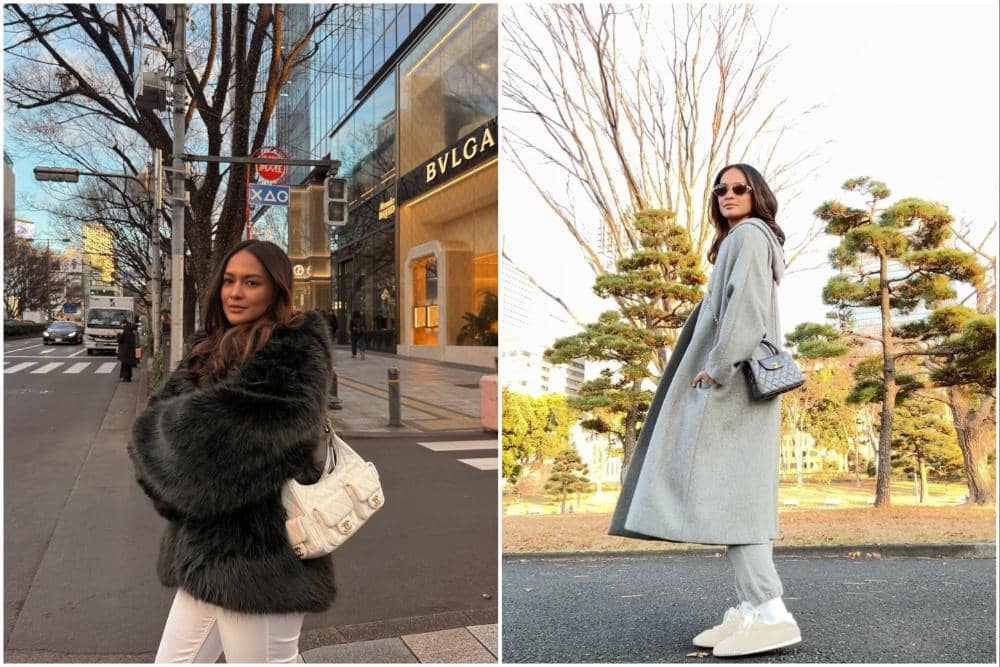 Hana Malasan saat liburan ke Jepang