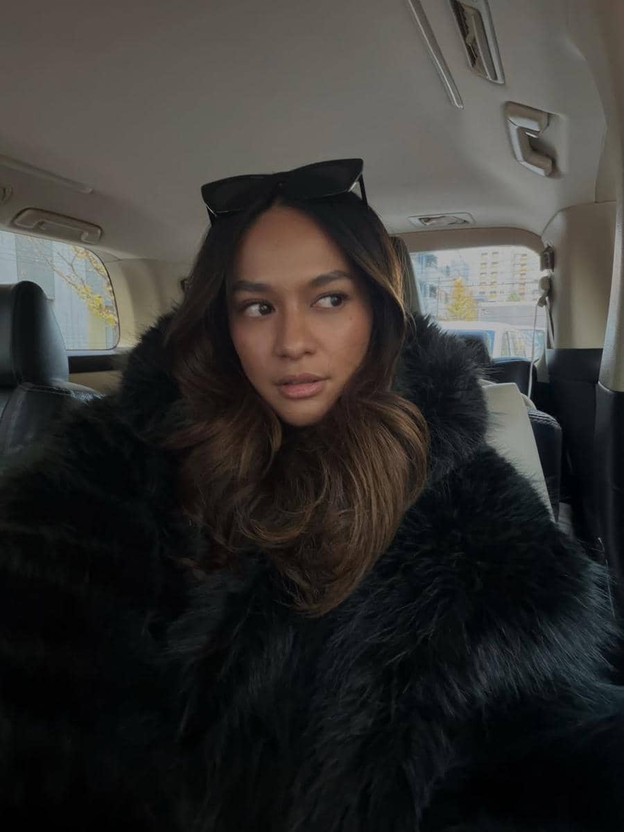 Hana Malasan saat liburan ke Jepang