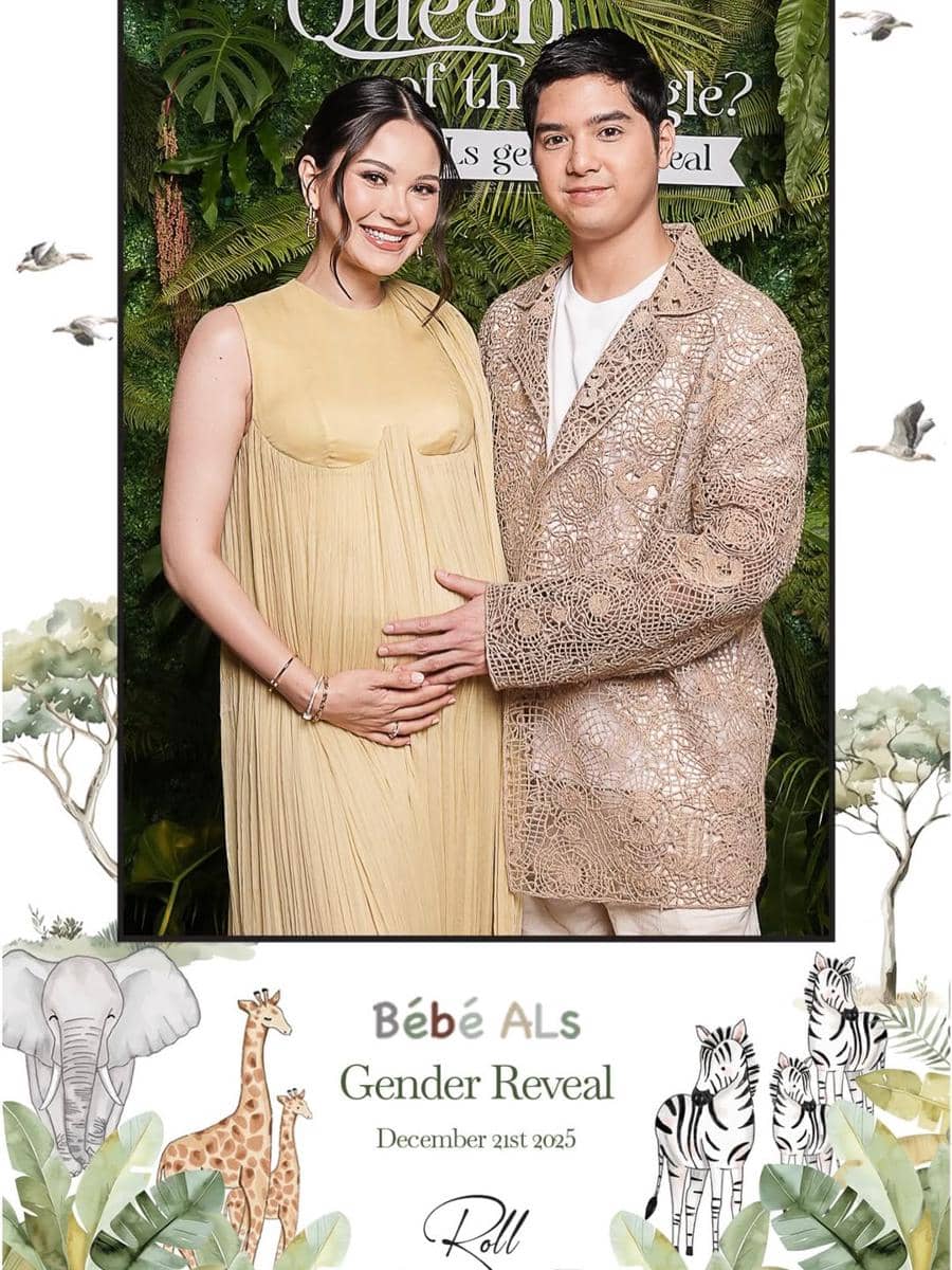 Gaya Alyssa di gender reveal.