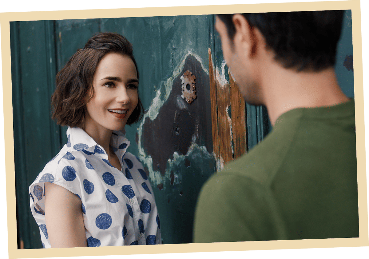 Potret Emily dan Marchello di Aventine Keyhole, Roma