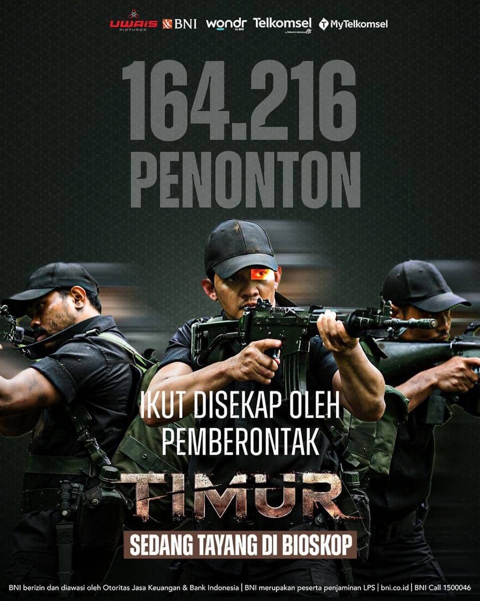 Jumlah penonton film Timur
