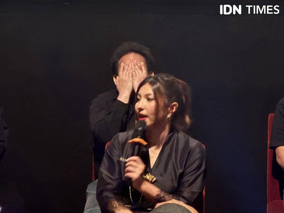 momen konferensi pers film Malam 3 Yasinan