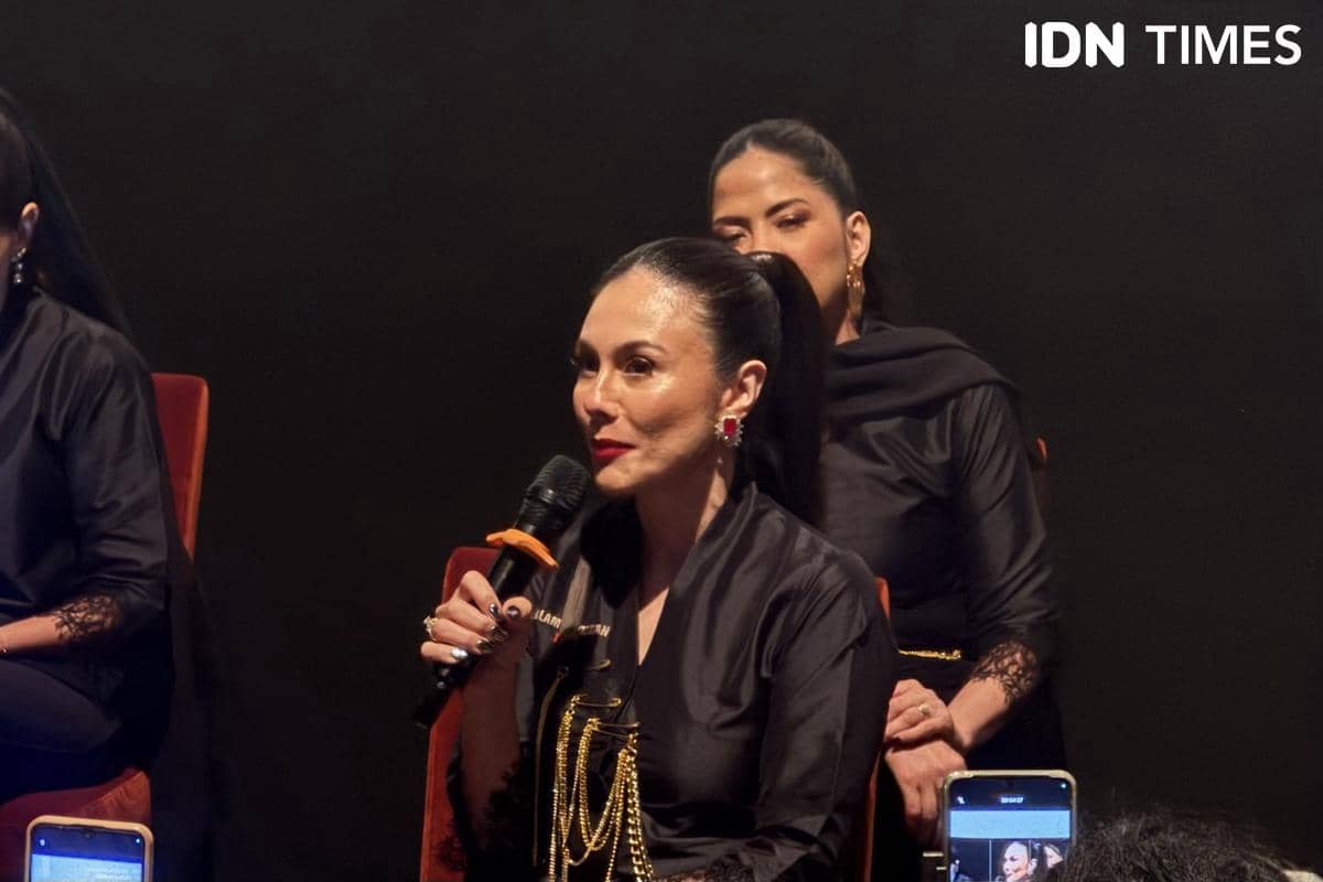 momen konferensi pers film Malam 3 Yasinan