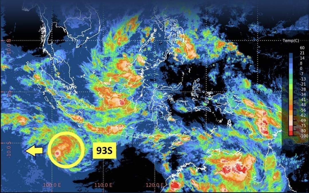 Bibit siklon tropis 93S, siklon tropis, BMKG