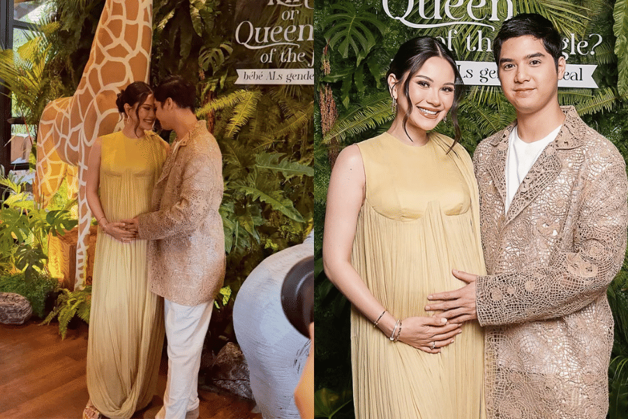  Gaya Alyssa di Gender Reveal.