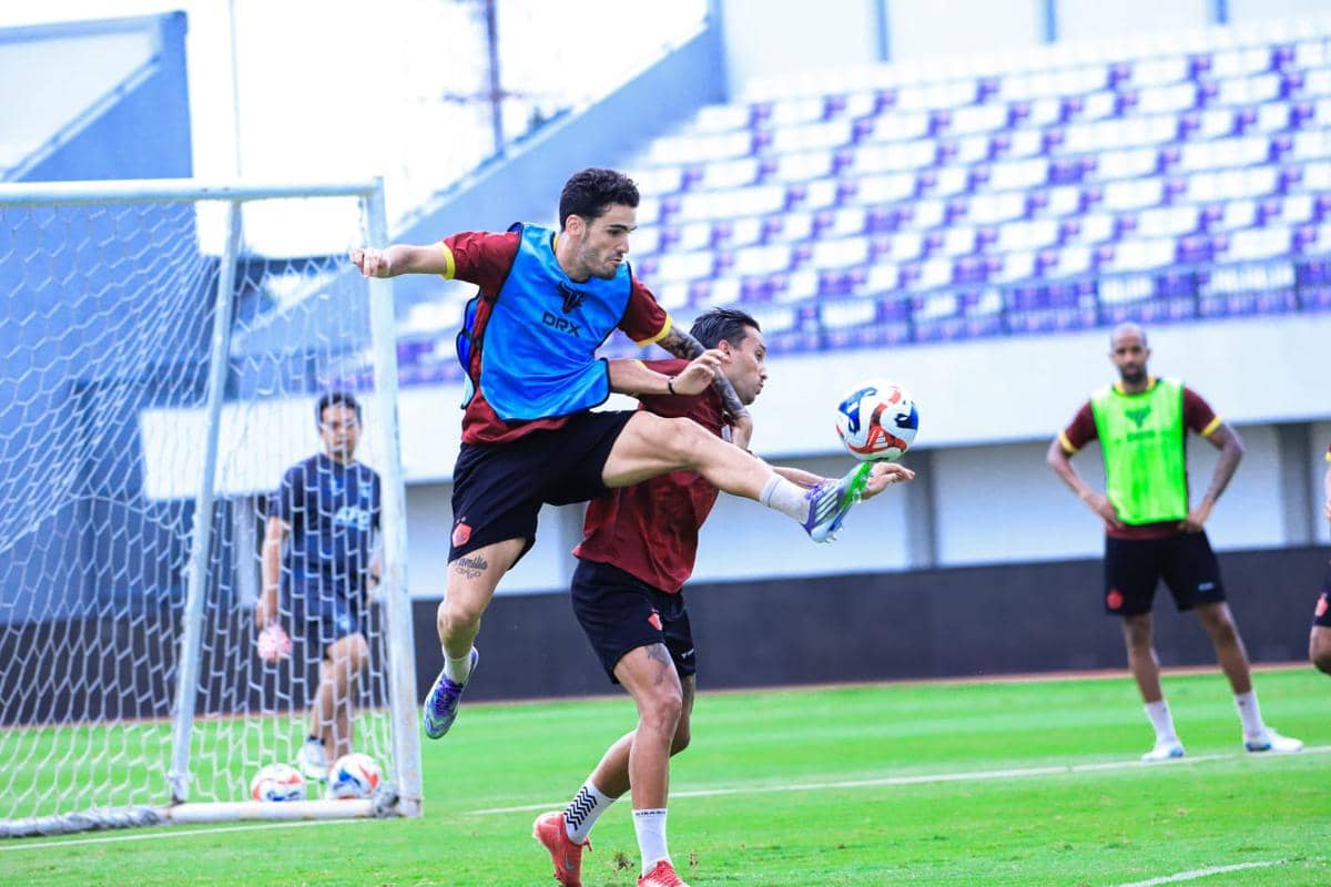 Pemain Persik Kediri saat melakukan latihan. IDN Times/istimewa