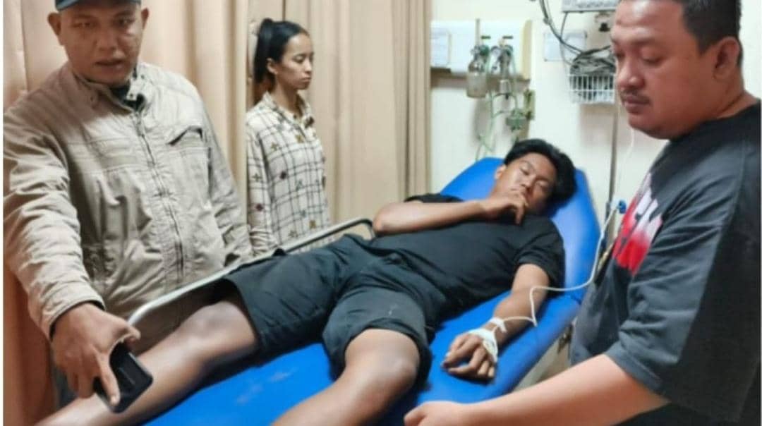 Kondisi korban pembacokan di Lubuk Linggau. (Dok. IDN Times)