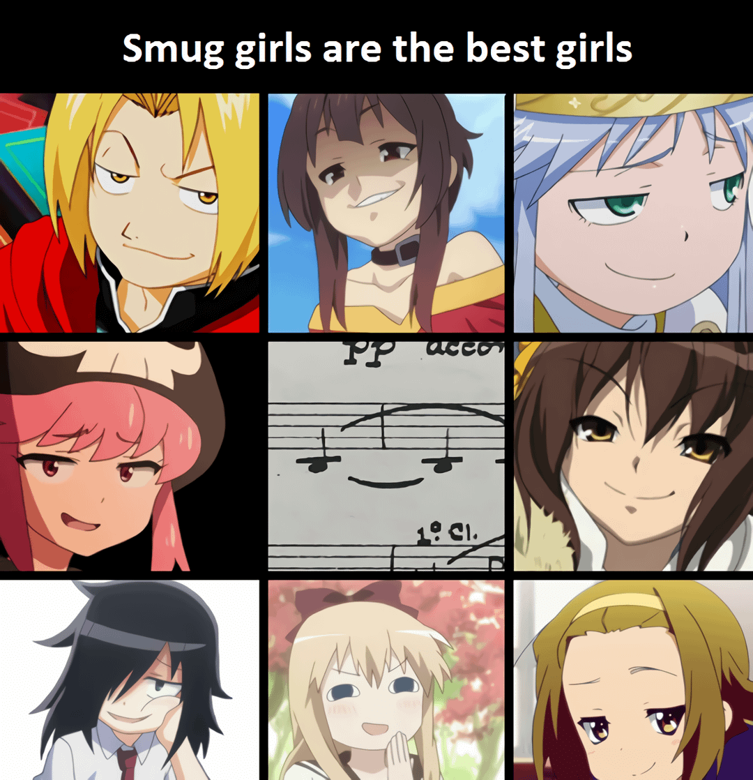 meme anime tentang wajah sombong