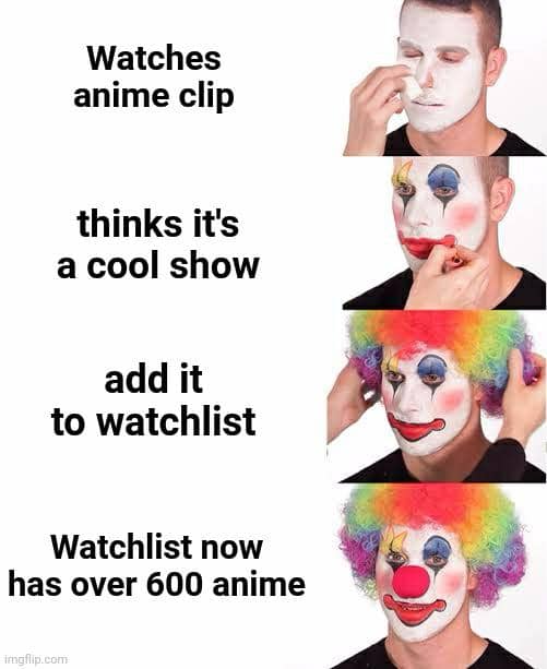 meme daftar tontonan anime