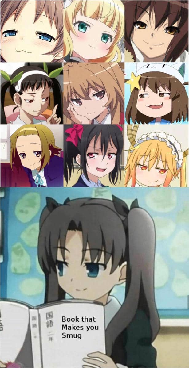 meme anime tentang wajah sombong