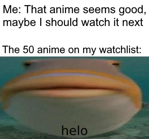 meme daftar tontonan anime