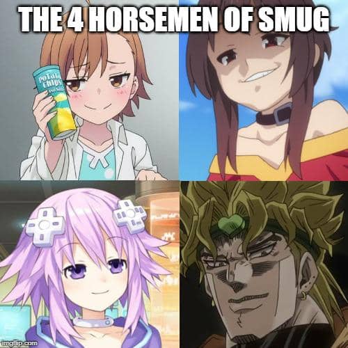 meme anime tentang wajah sombong