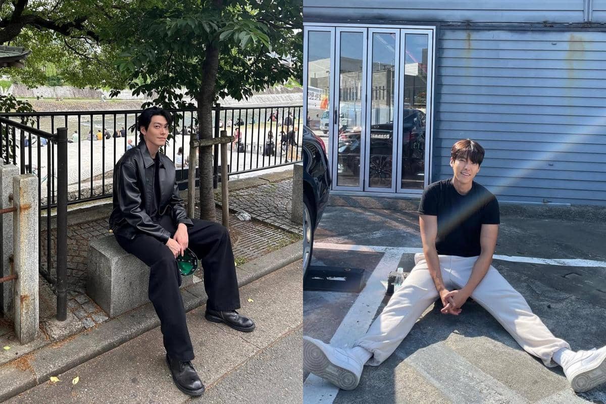 Gaya busana Kim Woobin saat liburan