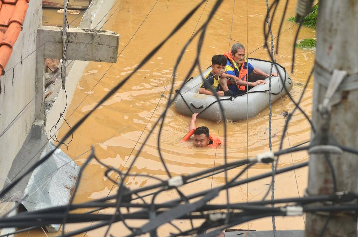 Ilustrasi bencana alam di Indonesia