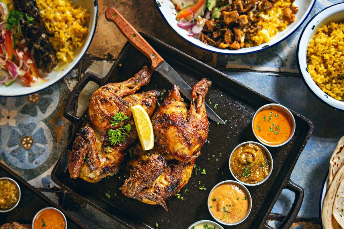 ilustrasi ayam bakar Padang