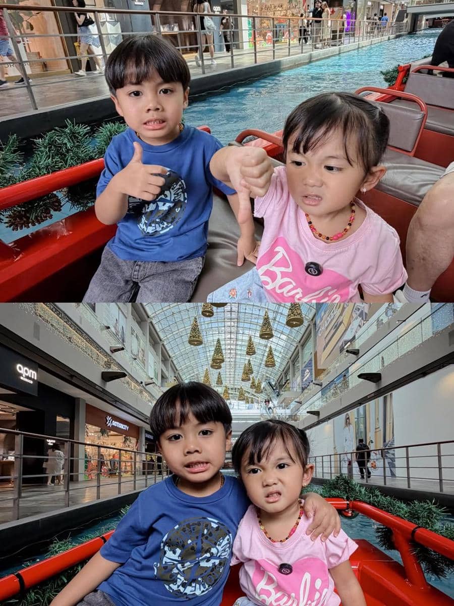 Keluarga Kesha Ratuliu liburan ke Singapura