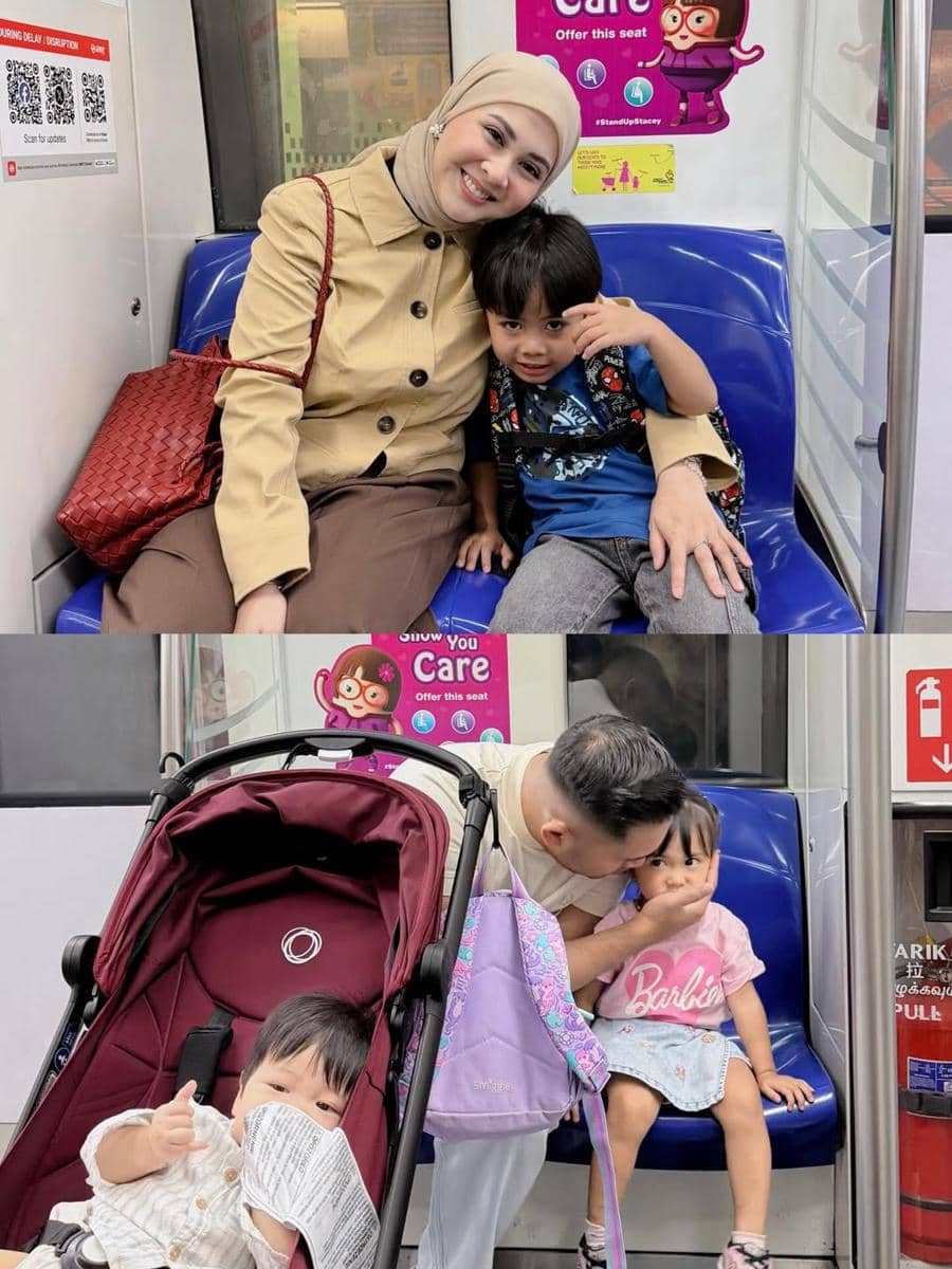 Keluarga Kesha Ratuliu liburan ke Singapura