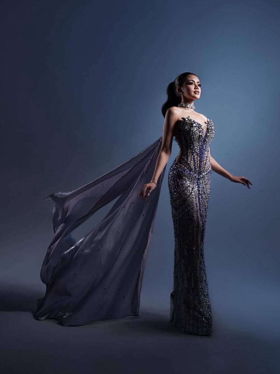 Potret Preliminary Evening Gown Miss Charm Indonesia 2025, Rinanda Maharani