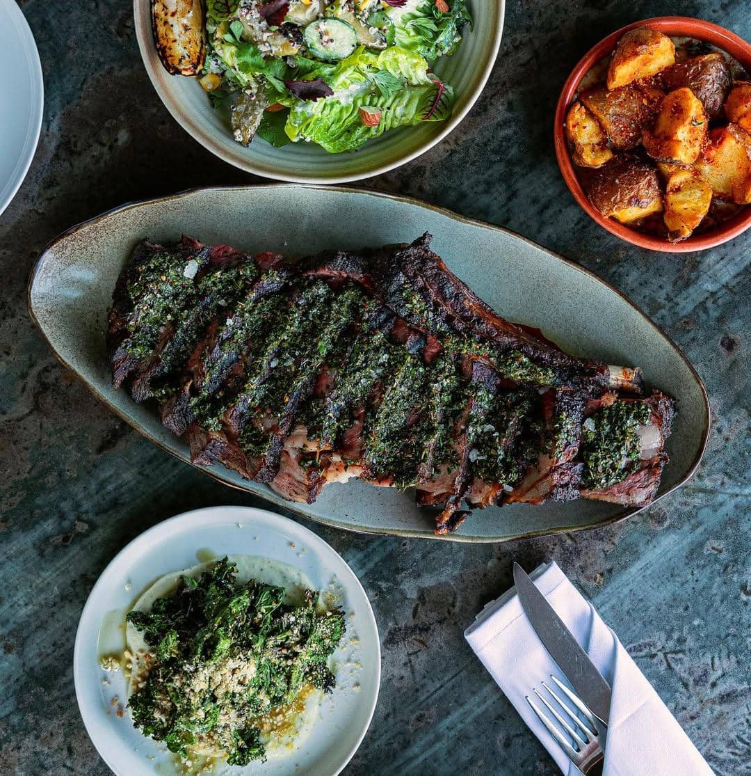 sajian menu di Barbacoa Bali 