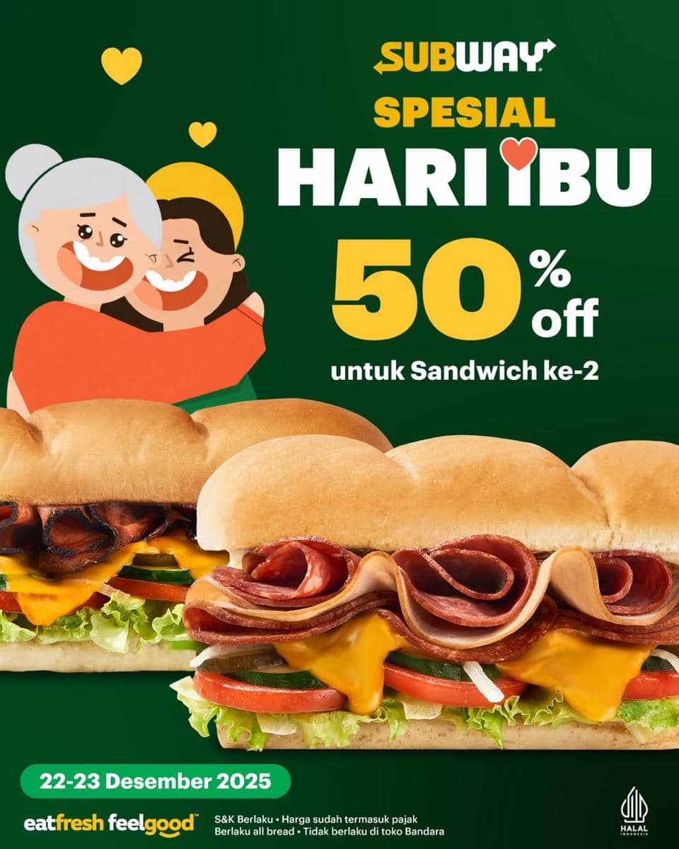 Promo Hari Ibu di Subway