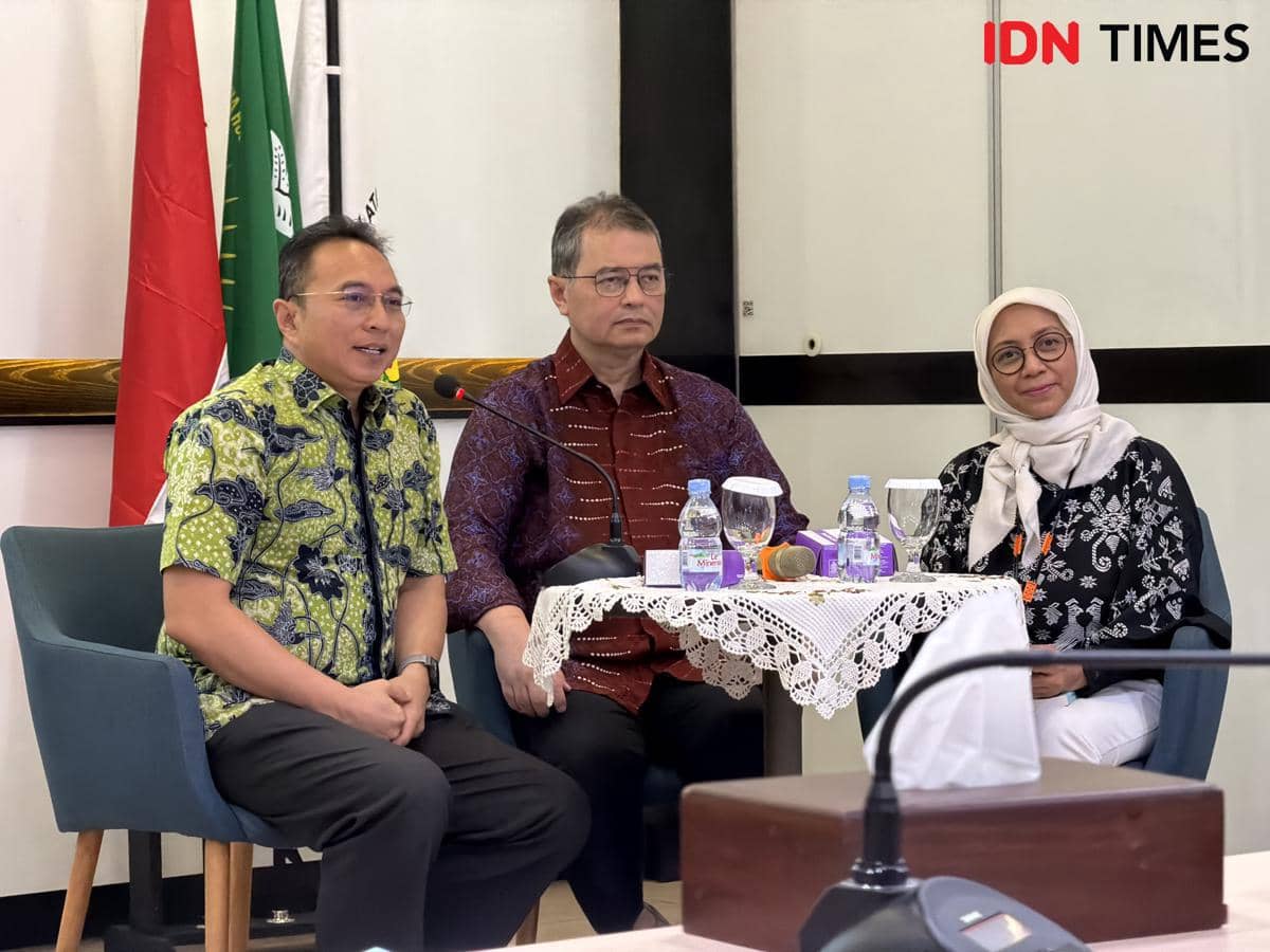 Acara "Update Situasi Kesehatan di 3 Wilayah Bencana Sumatra" di Jakarta, pada Senin (22/12/2025).