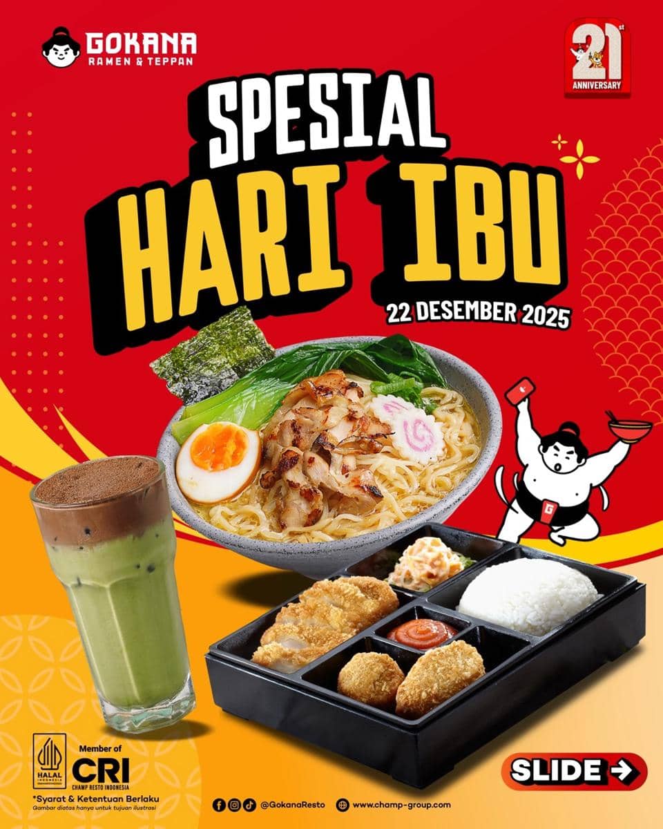 Promo Hari Ibu di Gokana Ramen and Teppan 