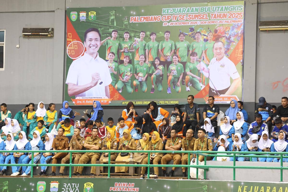 Penyelanggaraan Bulu Tangkis Palembang Cup IV Tahun 2025 (Dok. Kominfo Palembang)