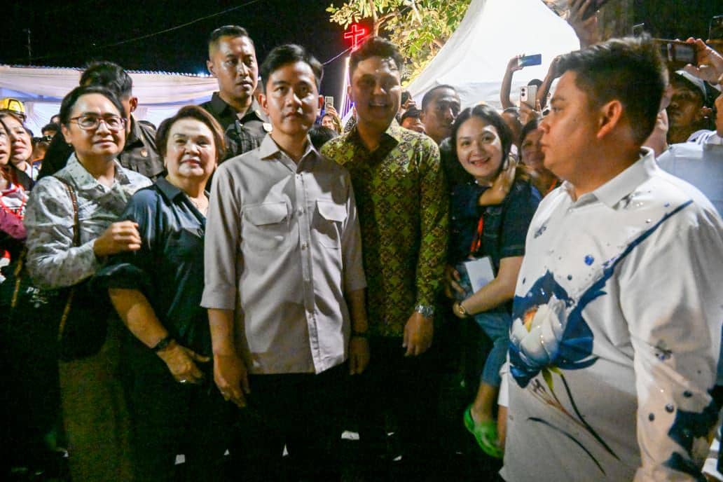 Wakil Presiden (Wapres) RI, Gibran Rakabuming kunjungan perayaan natal di Kota Bitung, Provinsi Sulawesi Utara, Senin (22/12/2025) (dok. Setwapres)
