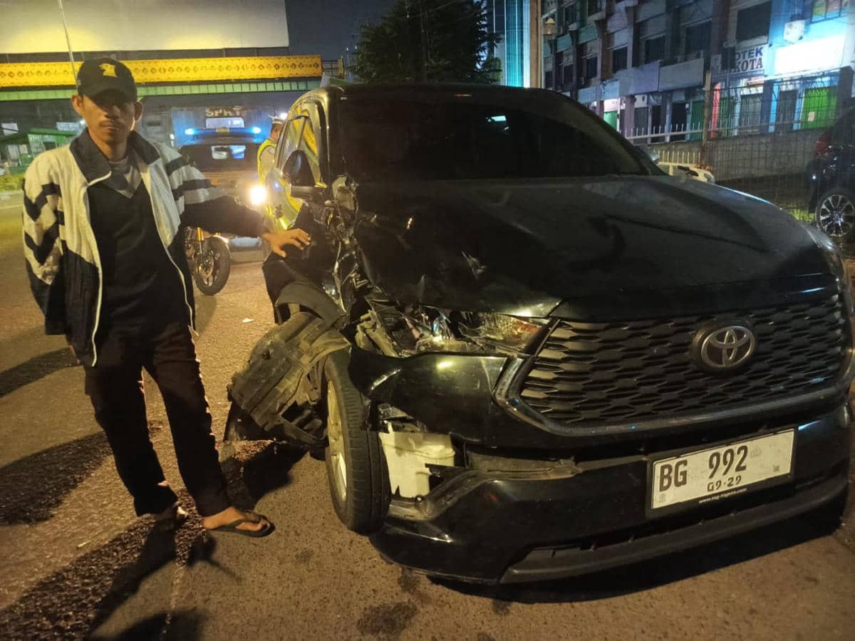 Barang bukti kecelakaan di depan RSMH Palembang