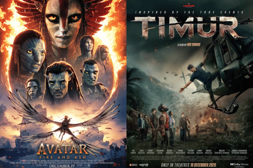 poster Avatar: Fire and Ash dan Timur