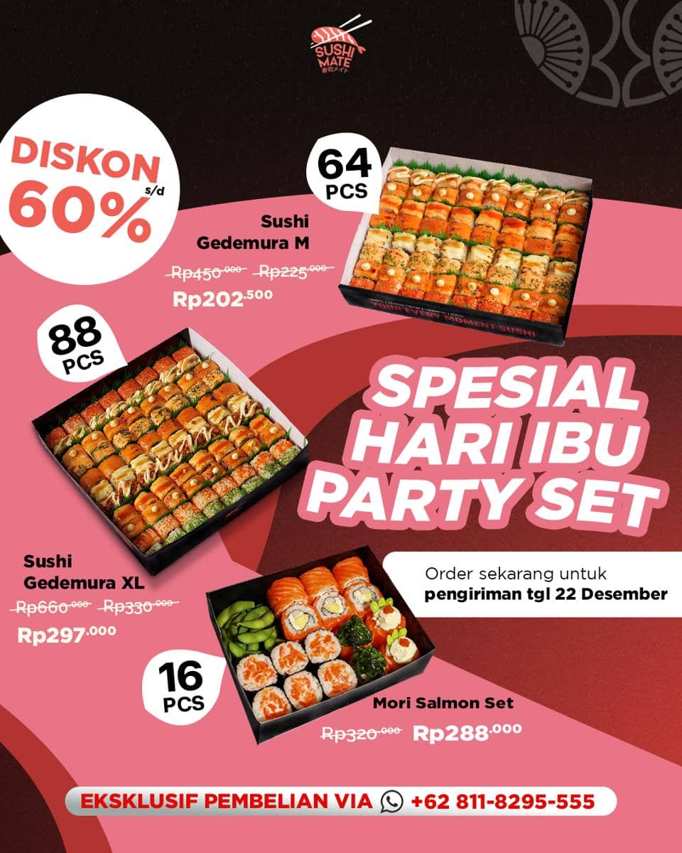Promo Hari Ibu di Sushi Mate