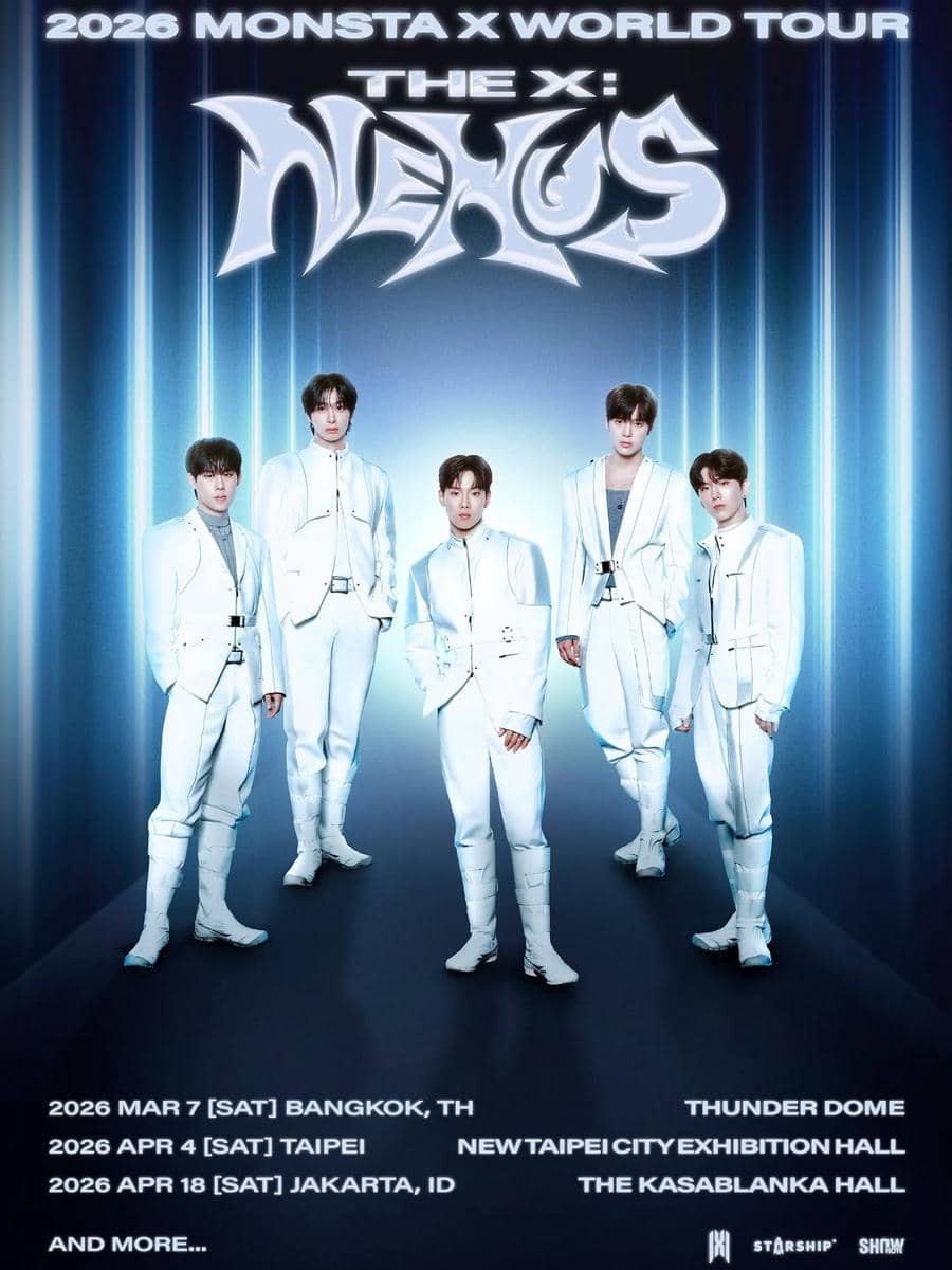 poster 2026 MONSTA X WORLD TOUR THE X : NEXUS