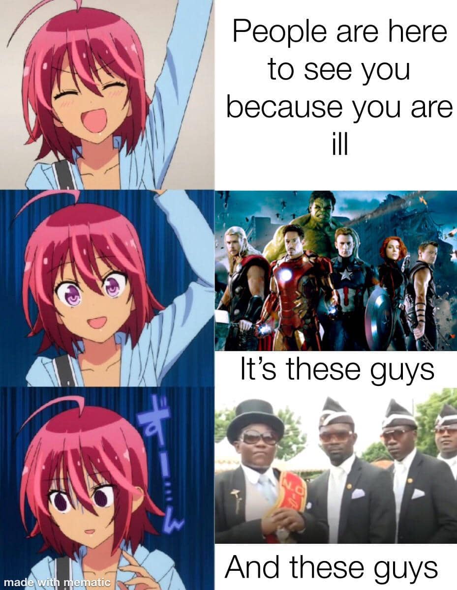 meme anime tentang pemakaman