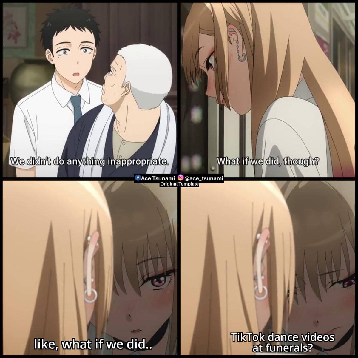 meme anime tentang pemakaman